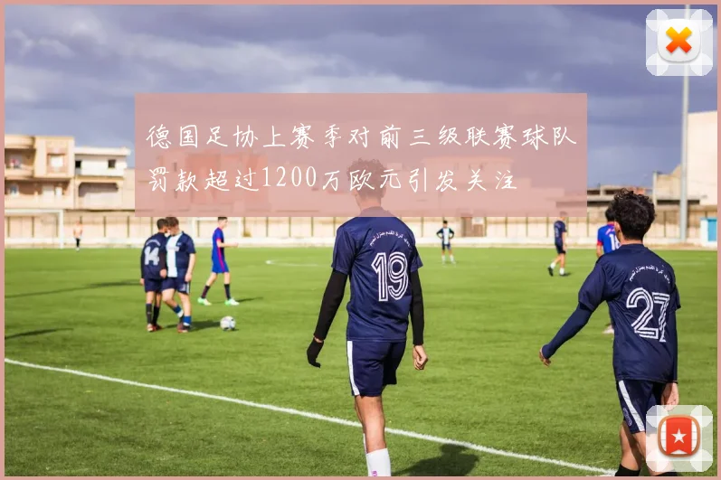 德国足协上赛季对前三级联赛球队罚款超过1200万欧元引发关注