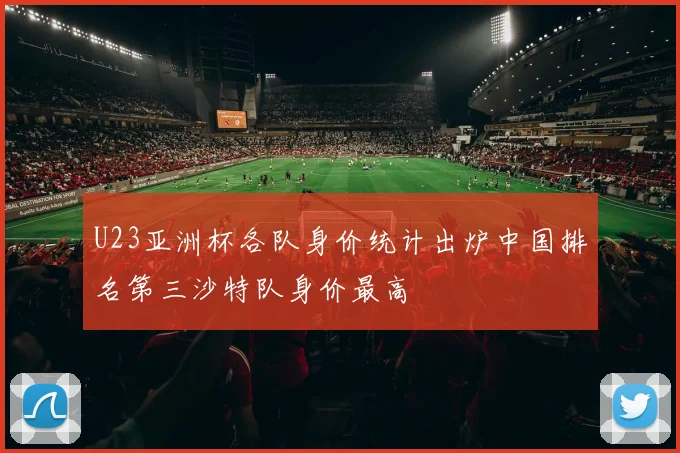 U23亚洲杯各队身价统计出炉中国排名第三沙特队身价最高