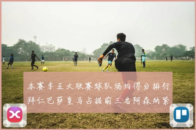 本赛季五大联赛球队场均得分排行拜仁巴萨皇马占据前三名阿森纳紧随其后位列第五